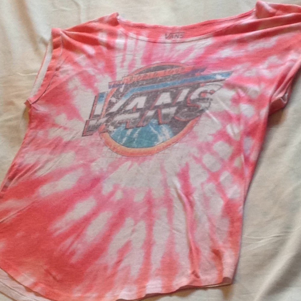 Vans World Tour Pink tye dye size medium